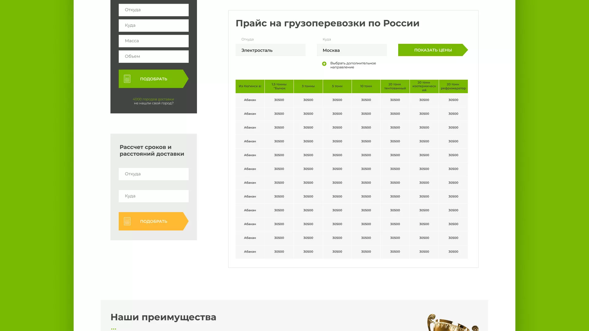 Разработка логотипа и сайта компании «Инком-Логистика» в Находке