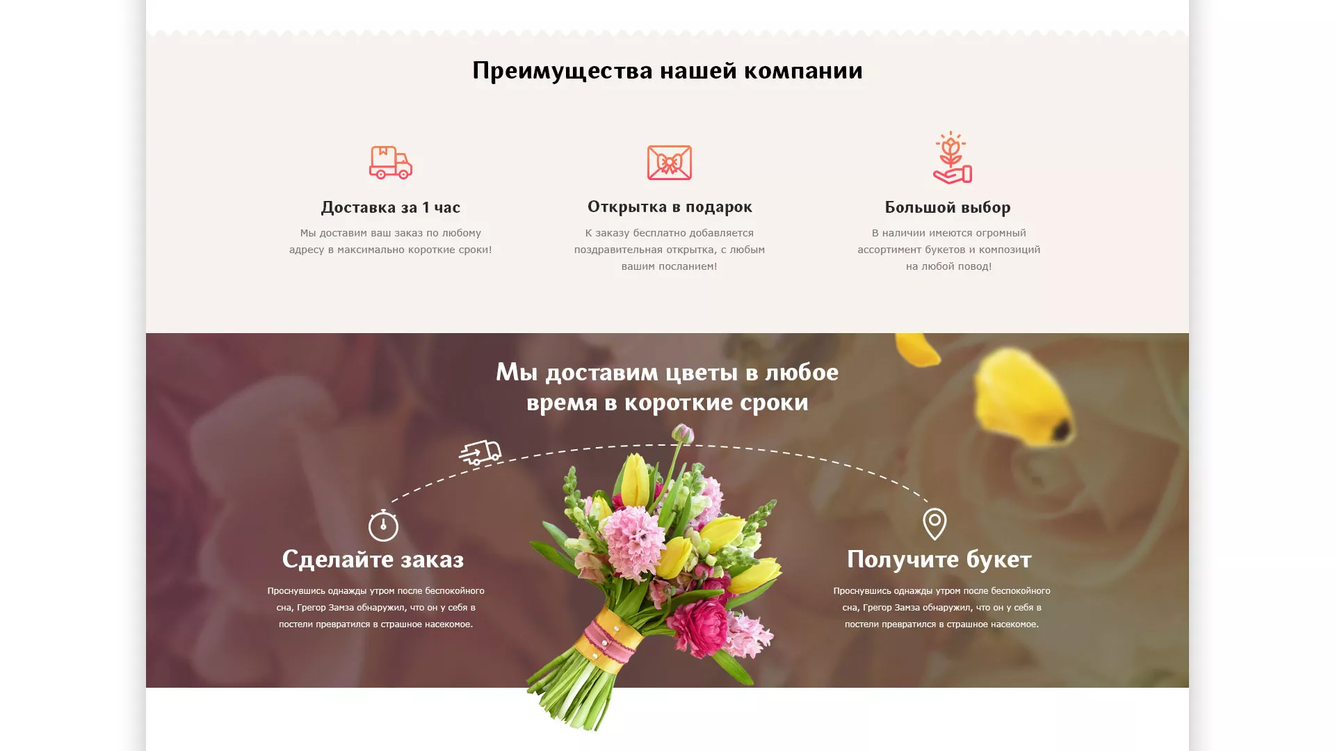 Создание интернет-магазина «Букет-онлайн» по цветам в Находке